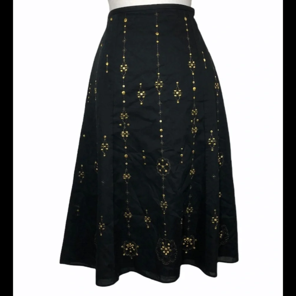 Ann Taylor boho sequin a-line skirt Size 8​